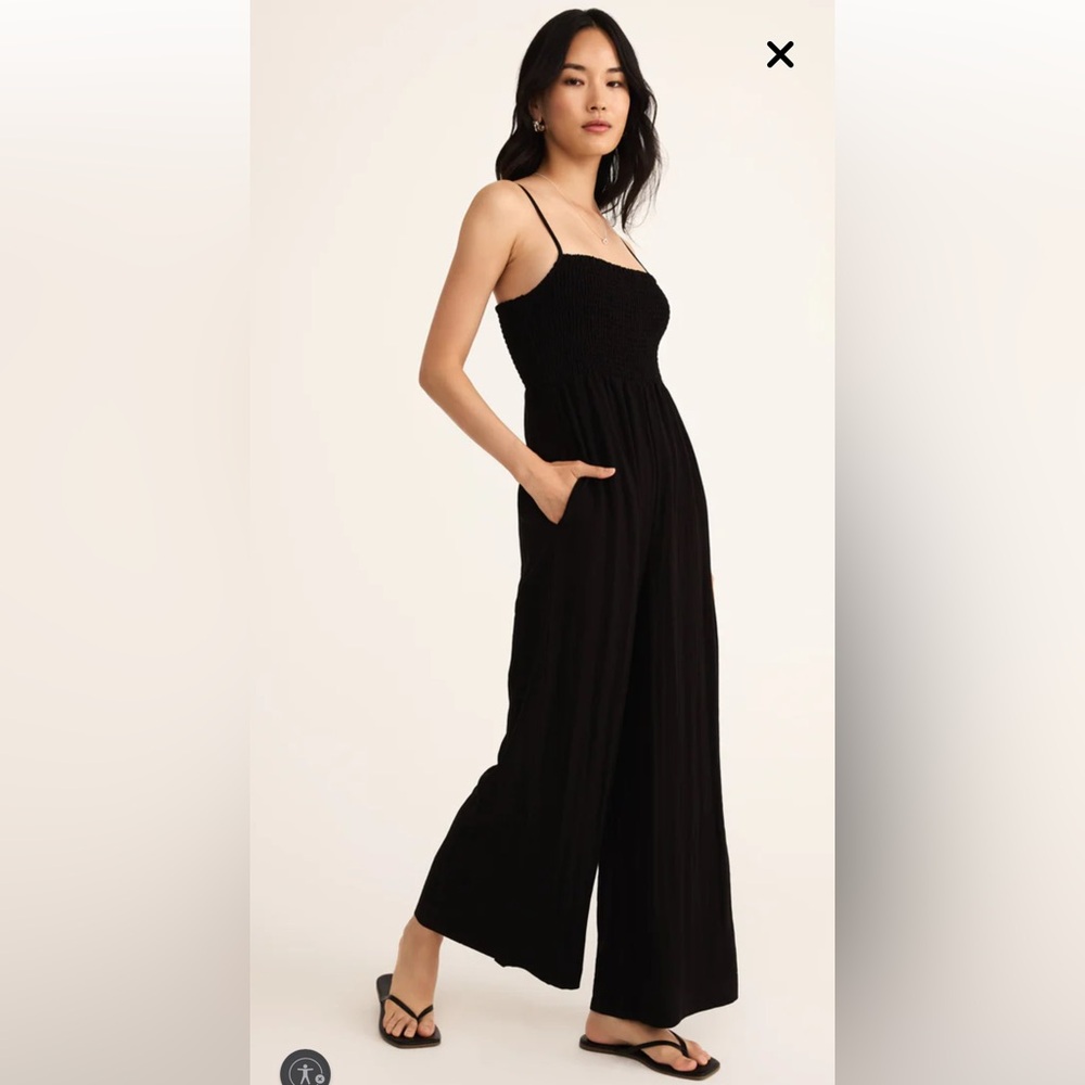 Z Supply Beachside Smocked Jumpsuit